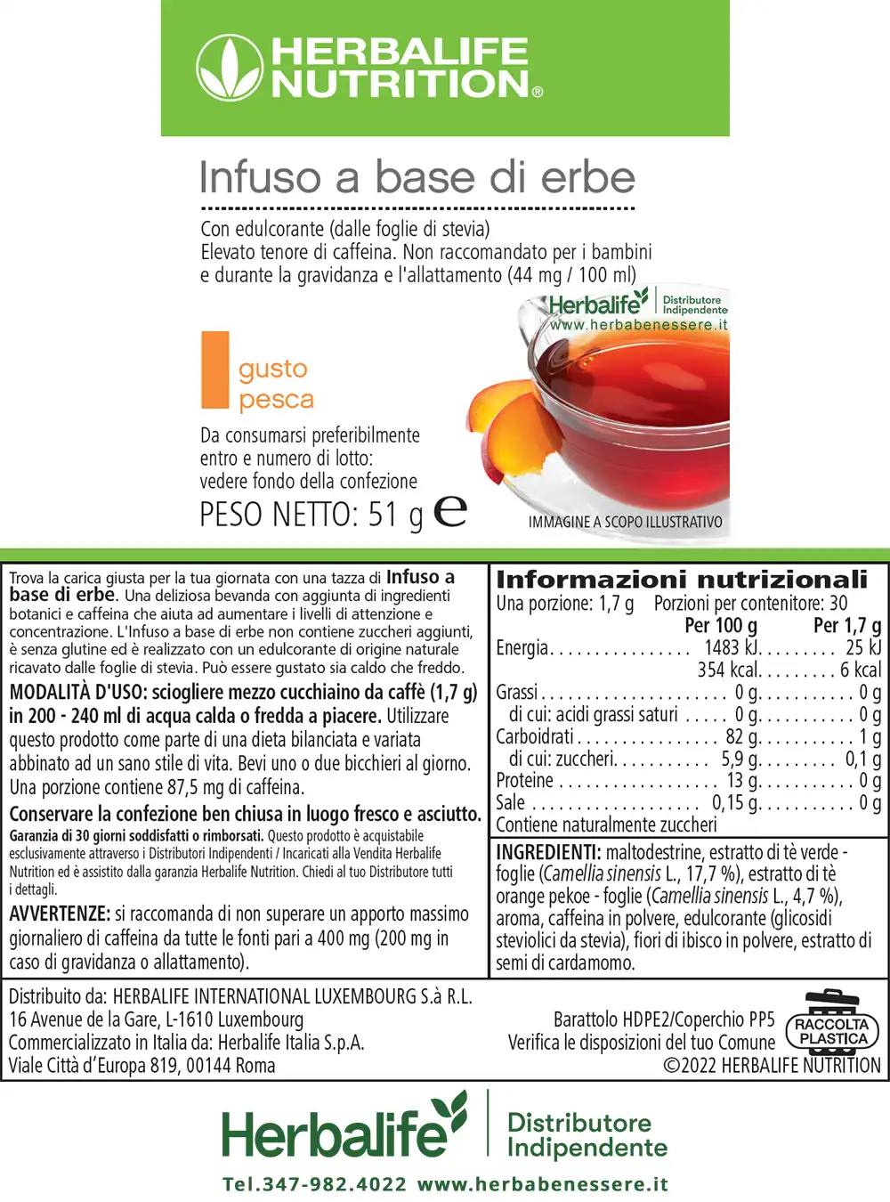 Infuso Herbalife ingredienti Infuso Herbalife etichetta Infuso a base di erbe informazioni nutrizionali Gusto Pesca infuso herbalife ingredienti infuso herbalife etichetta infuso a base di erbe herbalife informazioni nutrizionali gusto pesca