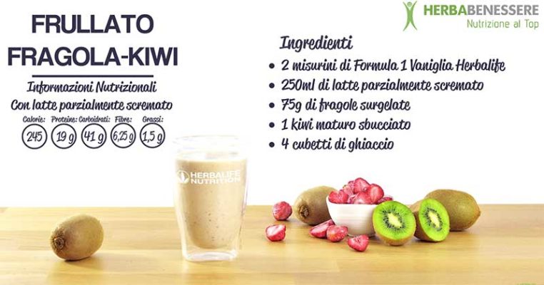herbalife ricetta frullato fragola e kiwi