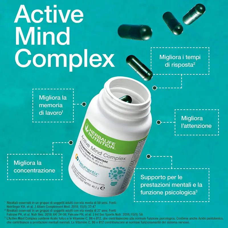 active mind complex herbalife migliora la concentrazione migliora l'attenzione