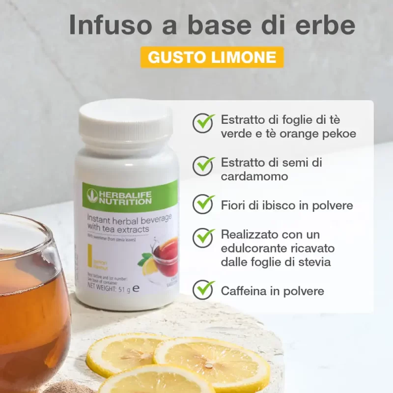 Infuso a base di erbe Herbalife gusto limone: ingredienti infuso a base di erbe herbalife gusto limone ingredienti