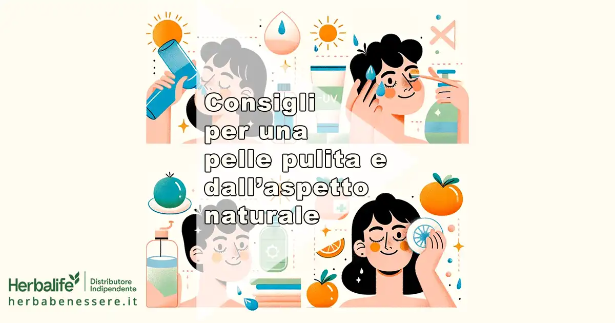 consigli per una pelle pulita e dall’aspetto naturale