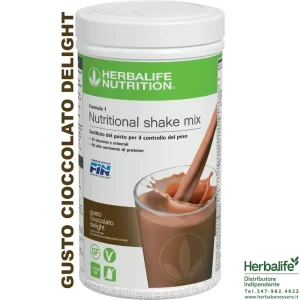 herbalife formula 1 herbalife sostituto del pasto herbalife gusto cioccolato delight barattolo 550gr 4468