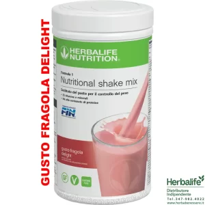 herbalife formula 1 herbalife sostituto del pasto herbalife gusto fragola delight barattolo 550gr 4463