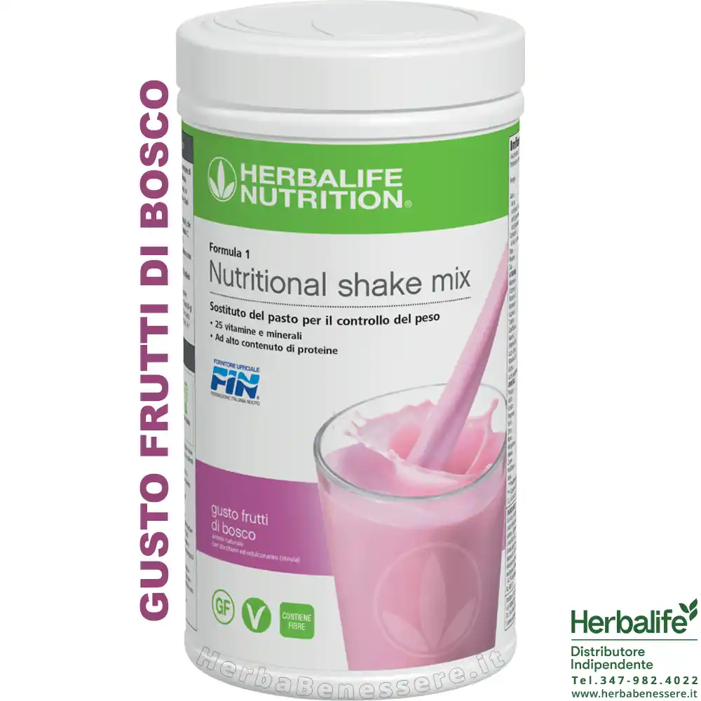 herbalife formula 1 herbalife sostituto del pasto herbalife gusto frutti di bosco barattolo 550gr 4470