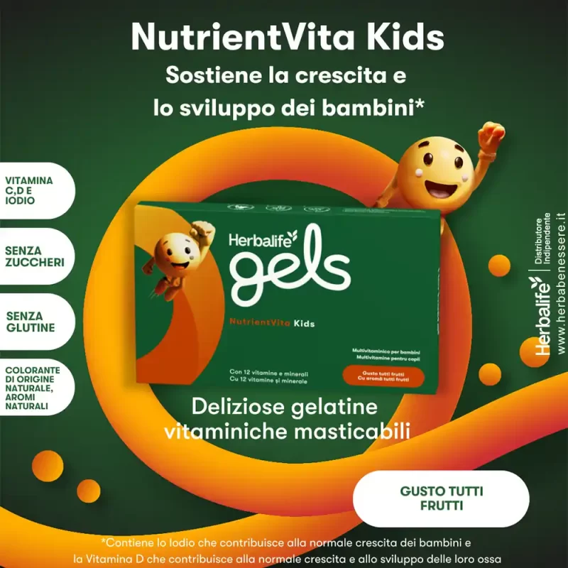 Herbalife Gels NutrientVita Kids sostiene la crescita e lo sviluppo dei bambini herbalife gels nutrientvita kids sostiene la crescita e lo sviluppo dei bambini