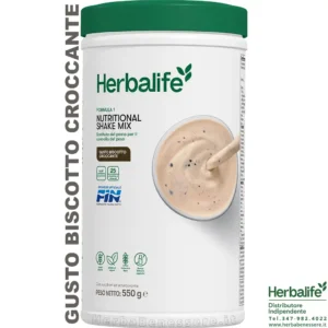 herbalife formula 1 herbalife sostituto del pasto herbalife gusto biscotto croccante barattolo 550gr 4467