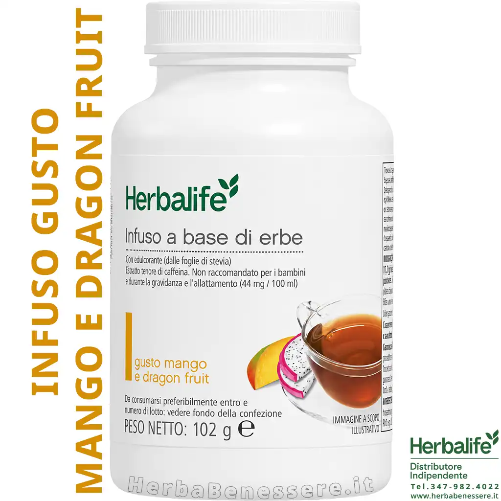 infuso herbalife gusto mango e dragon fruit 331k